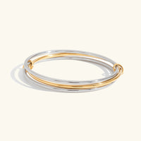[LOVE LUCKY]Romina Two Tone Stacked Bracelet