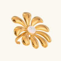 [LOVE LUCKY]Bellemare Floral Gold Ring