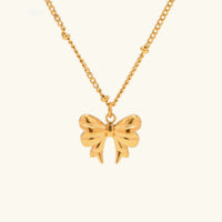 [LOVE LUCKY]June Bow Necklace