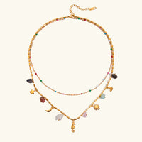 [LOVE LUCKY]Cambria Coastal Charm Layered Necklace