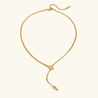 [LOVE LUCKY]Zarelle Gold Serpentine Pendant