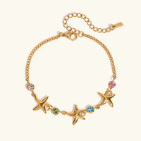 [LOVE LUCKY]Kristine Golden Starfish Bracelet