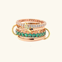 [LOVE LUCKY]Imani Stacked Diamond Ring