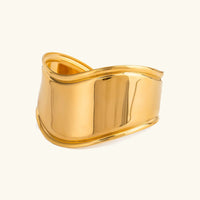 [LOVE LUCKY]Izza Smooth Gold Cuff