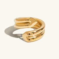 [LOVE LUCKY]Tara Heart Twist Gold Ring