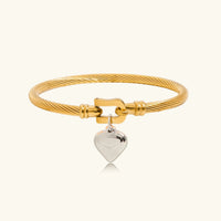 [LOVE LUCKY]Solenne Twisted Band Gold Bracelet