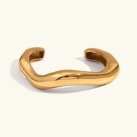 [LOVE LUCKY]Zaria Asymmetrical Gold Bangle