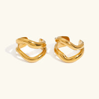 [LOVE LUCKY]Rosiel Gold Ear Cuff Earrings