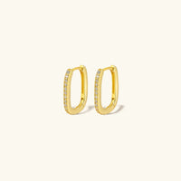 [LOVE LUCKY]Melissa Oval Hoop Earrings