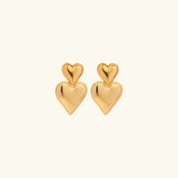 [LOVE LUCKY]Zofia Gold Heart Earrings