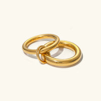 [LOVE LUCKY]Dune Stacked Gold Ring