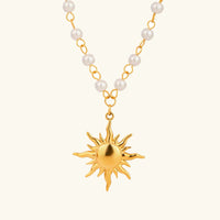 [LOVE LUCKY]Apollo Sun Pearl Necklace