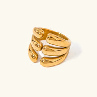 [LOVE LUCKY]Cassiel Layered Gold Ring