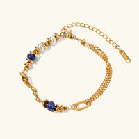 [LOVE LUCKY]Quintessa Layered Chain Pearl Bracelet