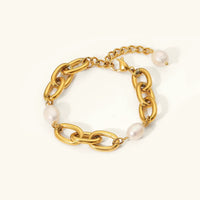 [LOVE LUCKY]Ysabel Chunky Freshwater Pearl Bracelet