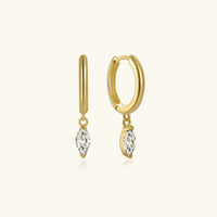 [LOVE LUCKY]Lacey Diamond Hoops