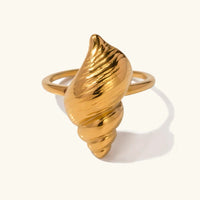 [LOVE LUCKY]Ohana Sea Conch Gold Ring