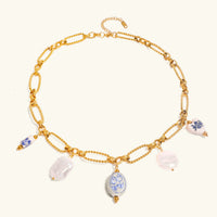 [LOVE LUCKY]Cerulean Freshwater Pearl Necklace