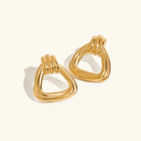 [LOVE LUCKY]Doris Knot Charm Gold Earrings