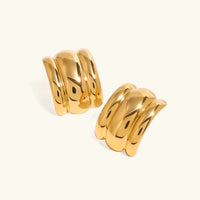 [LOVE LUCKY]Angela Gold Arch Earrings