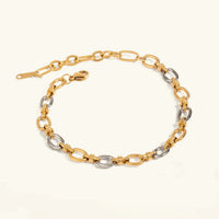 [LOVE LUCKY]Addison Two Tone Gold Bracelet