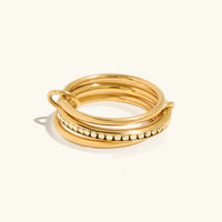 [LOVE LUCKY]Divine Diamond Ring Stack