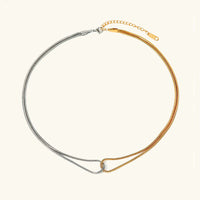 [LOVE LUCKY]Talia Two Tone Necklace