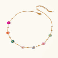[LOVE LUCKY]Azalea Floral Gold Necklace