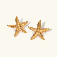 [LOVE LUCKY]Serene Gold Starfish Earrings