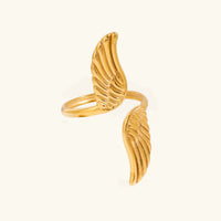 [LOVE LUCKY]Sparrow Gold Wing Ring