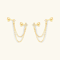 [LOVE LUCKY]Kendall Diamond Chain Stud