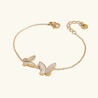 [LOVE LUCKY]Blaire Butterfly Pearl Bracelet