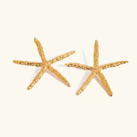 [LOVE LUCKY]Claudia Gold Starfish Earrings