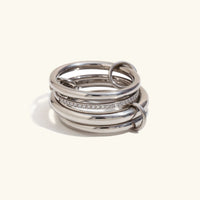 [LOVE LUCKY]Emmanuelle Diamond Ring Stack