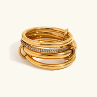 [LOVE LUCKY]Christabel Diamond Ring Stack
