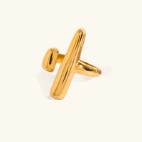 [LOVE LUCKY]Seraphina Contemporary Gold Ring
