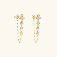 [LOVE LUCKY]Daniella Diamond Chain Stud
