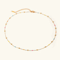 [LOVE LUCKY]Amphitrite Gold Chain Bead Necklace