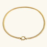 [LOVE LUCKY]Gardenia Gold Herringbone Pendant