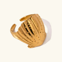 [LOVE LUCKY]Aloha Gold Seashell Ring