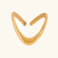 [LOVE LUCKY]Paisley Gold Arc Ring