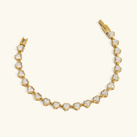 [LOVE LUCKY]Romani Heart Shaped Tennis Bracelet