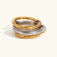 [LOVE LUCKY]Aeliana Diamond Ring Stack