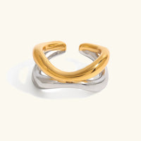 [LOVE LUCKY]Deanna Gold Intertwined Ring