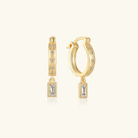 [LOVE LUCKY]Cassidy Diamond Hoops