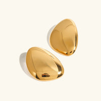 [LOVE LUCKY]Carrie Chunky Bean Gold Earrings