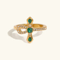 [LOVE LUCKY]Joy Diamond Knot Gold Ring