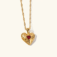 [LOVE LUCKY]Vesper Gold Heart Necklace