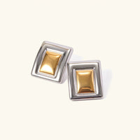 [LOVE LUCKY]Jocelyn Two Tone Earrings