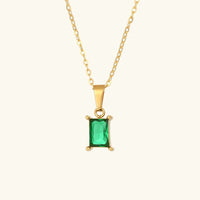 [LOVE LUCKY]Emi Green Necklace